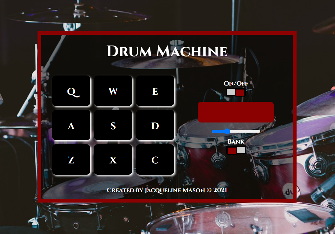 React Drum Machine App